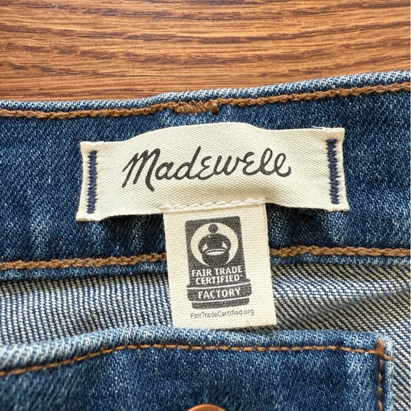MADEWELL Mid Rise 90s‎ Straight Denim Blue Jeans Casual Staple Comfy Stretch 28 - Picture 7 of 9